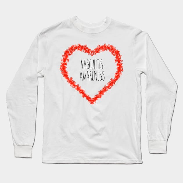 Vasculitis Awareness Support Gift Long Sleeve T-Shirt by MerchAndrey